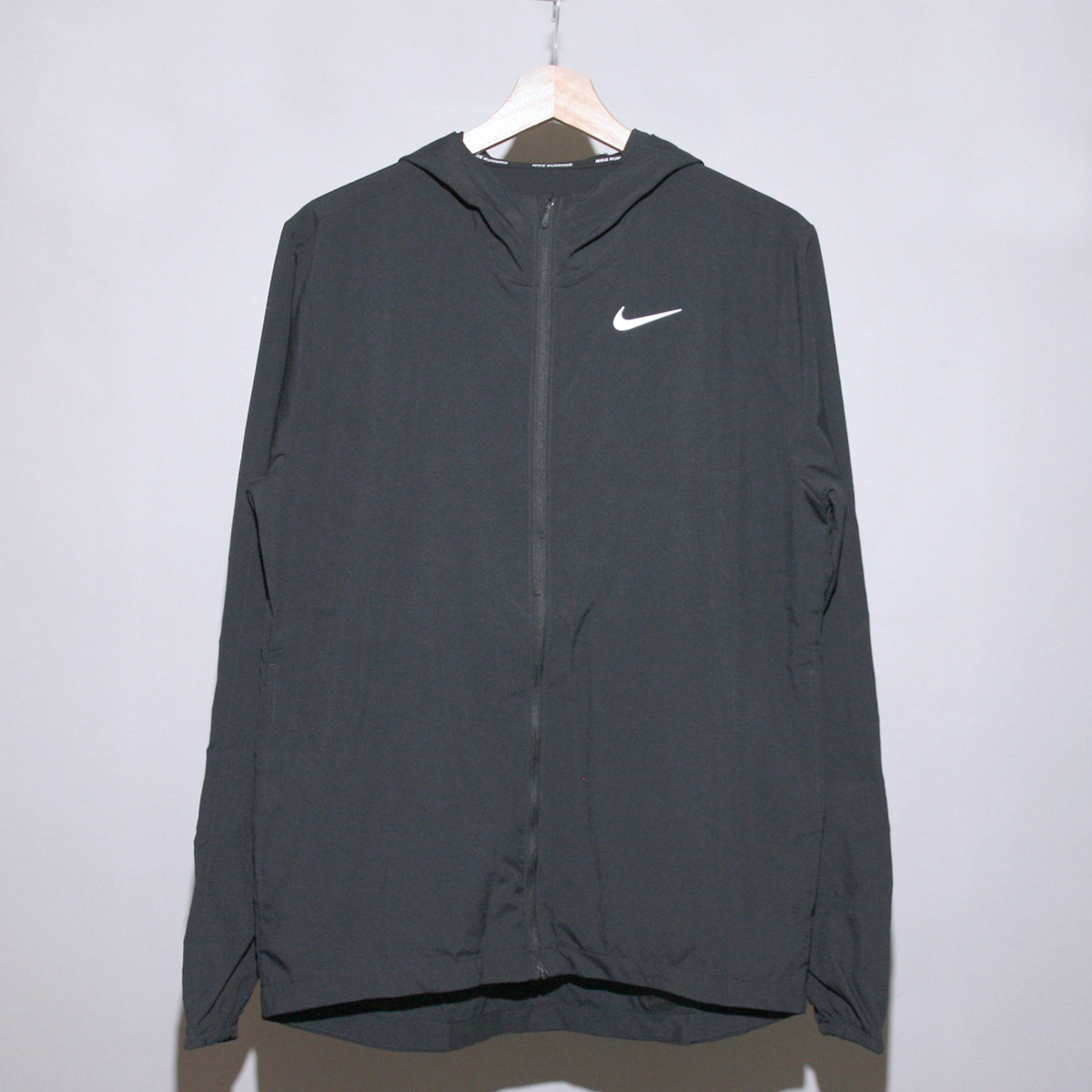 Nike Run Stripe Woven Running Jacket CK0679 010 Black Caltone