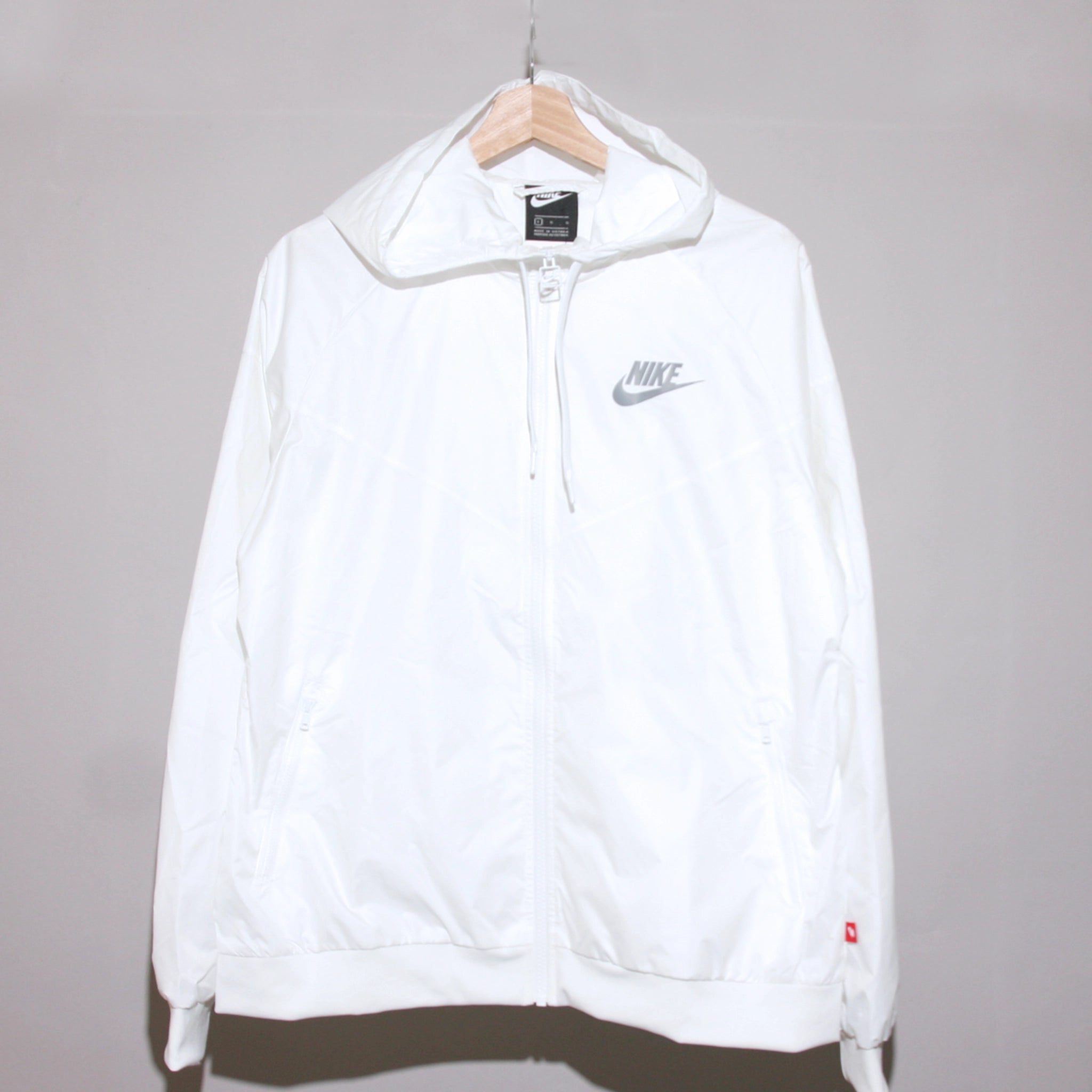 All white nike windbreaker clearance