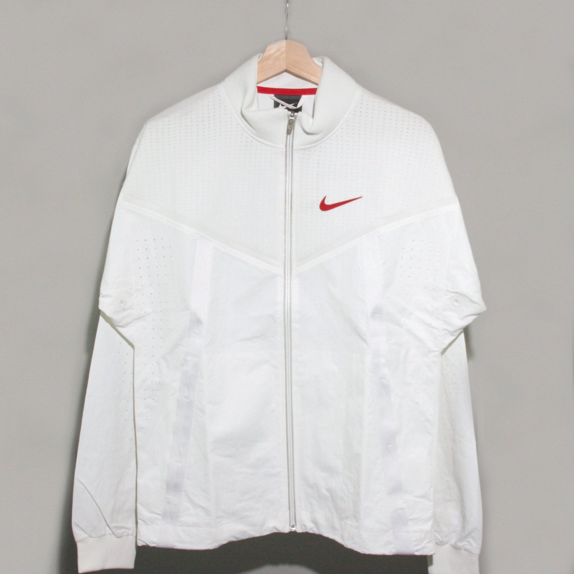 White nike track jacket hotsell