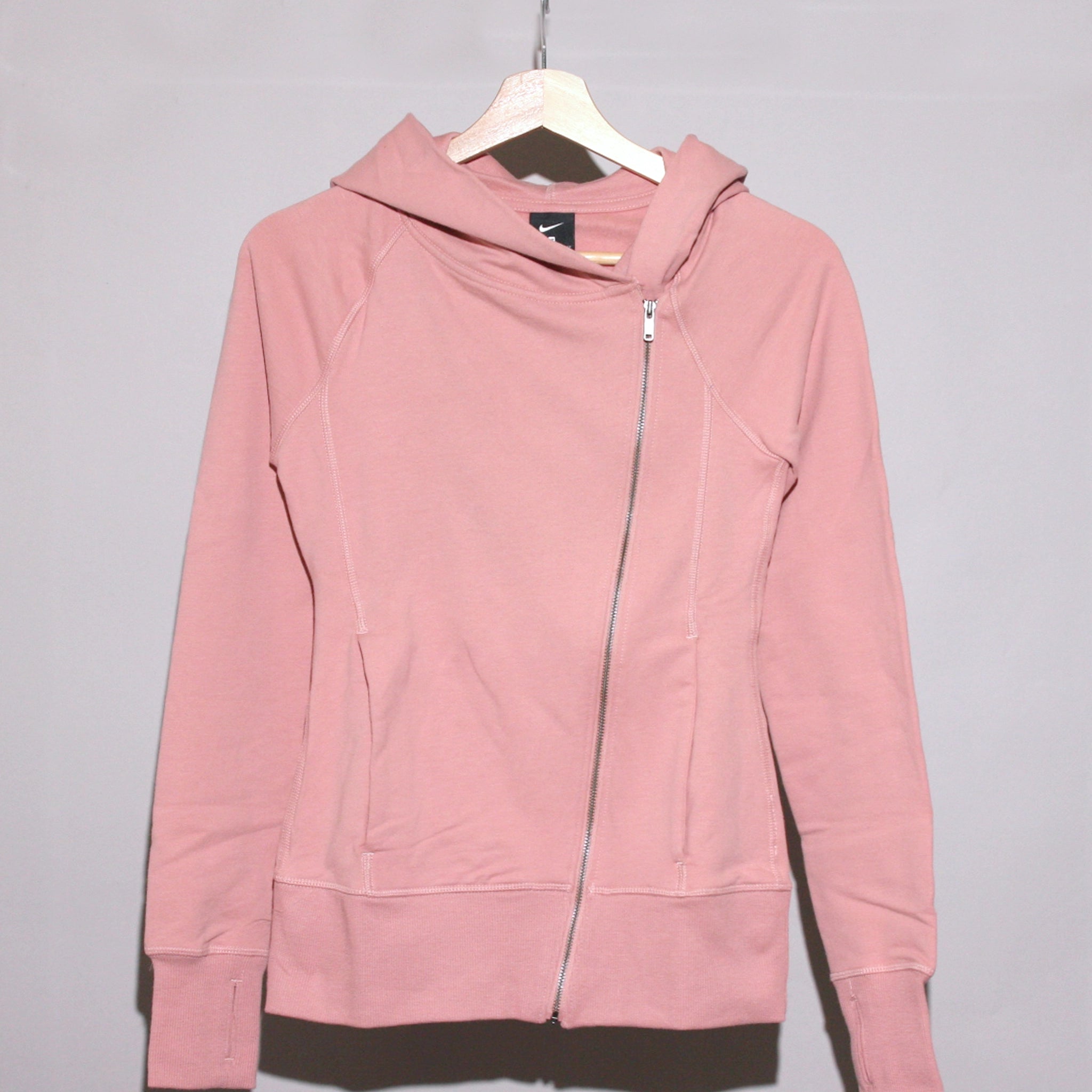NIKE Womens Yoga Statement Essential Fitted Full-Zip Hoodie