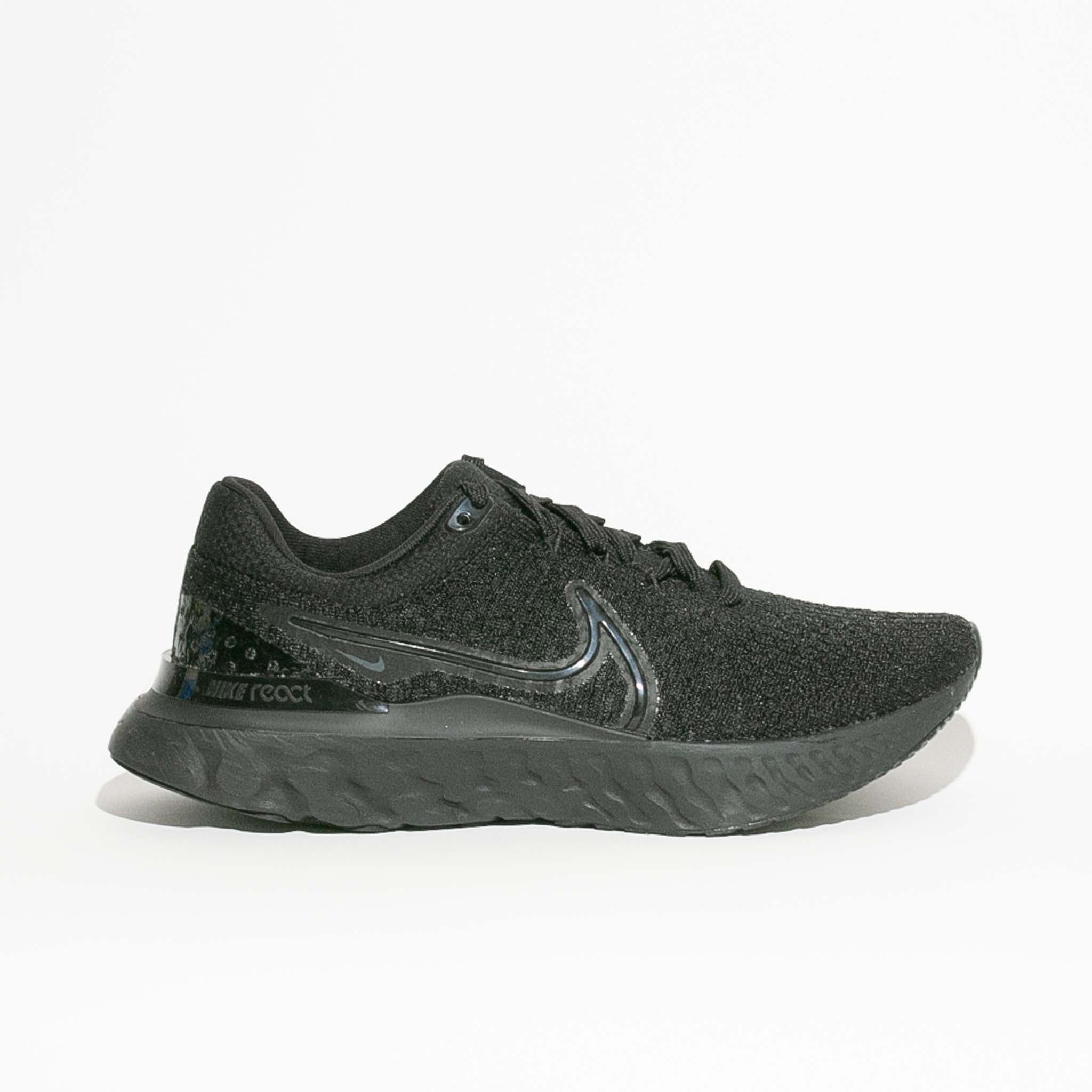 Nike Men's React Infinity Run FK 3 Black/Black – Caltone