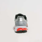 Rear heel view of the Nike Zoom Vomero 5 with geometric heel support detail and visible outsole cushioning.