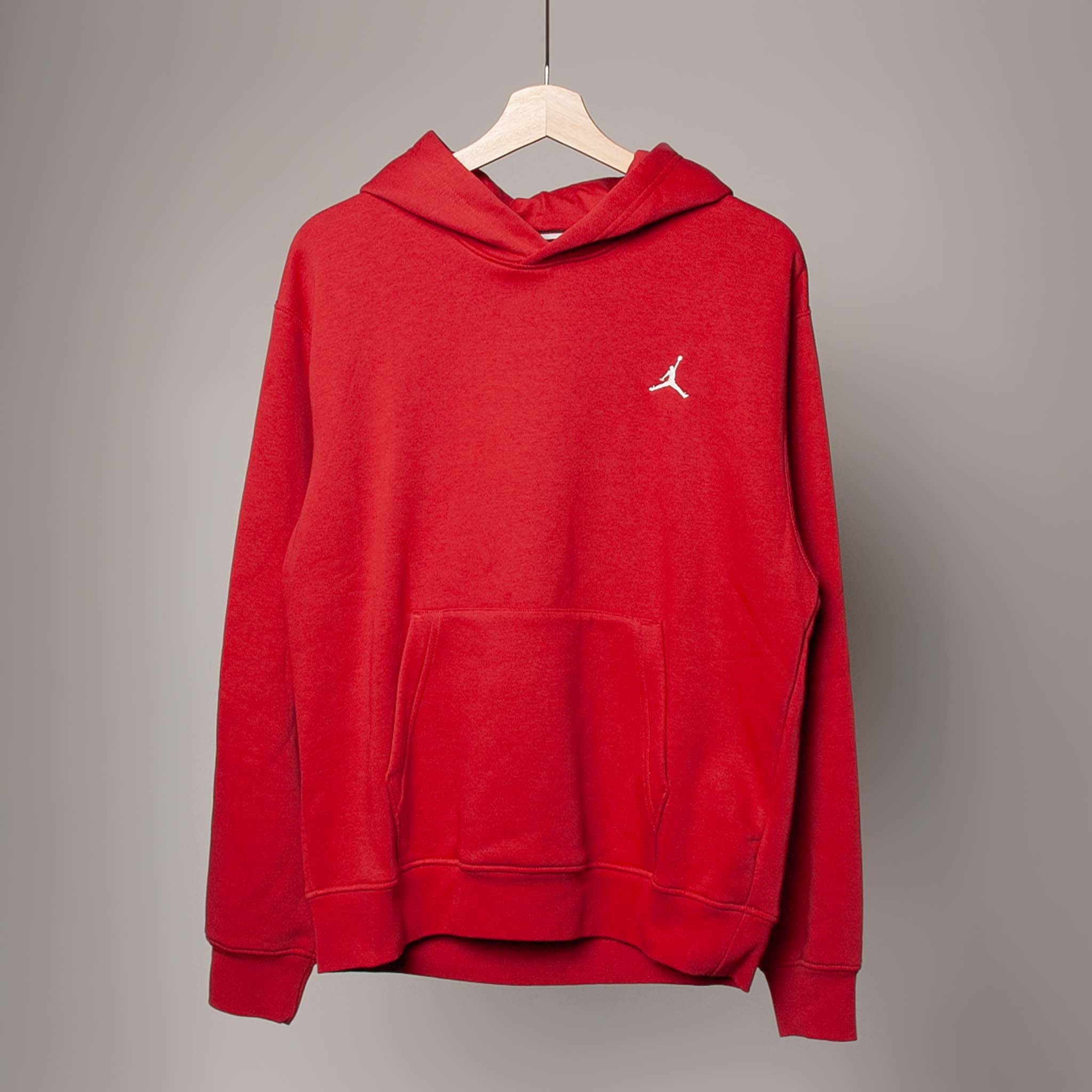 Jordan Men's Brooklyn Fleece Pullover Hoodie FJ7774-687 Gym Red