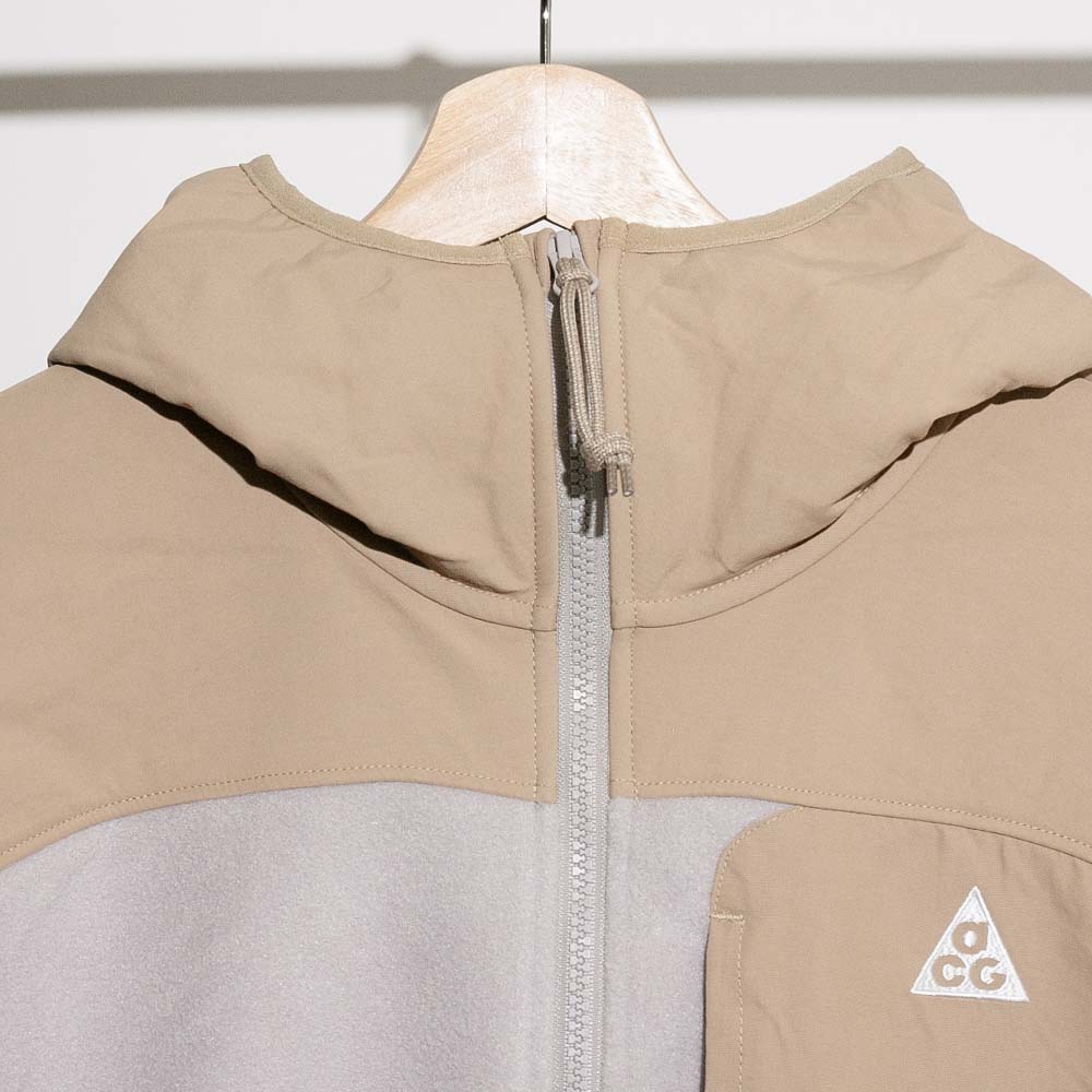 Nike ACG Plus Full-Zip Hooded Mid Layer Parachute Beige College