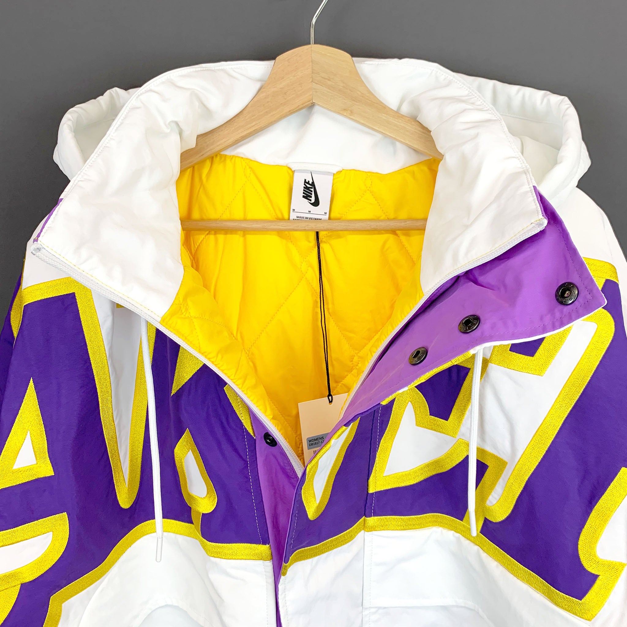 Nike x Ambush NBA Collection Lakers Jacket White/Purple/Gold